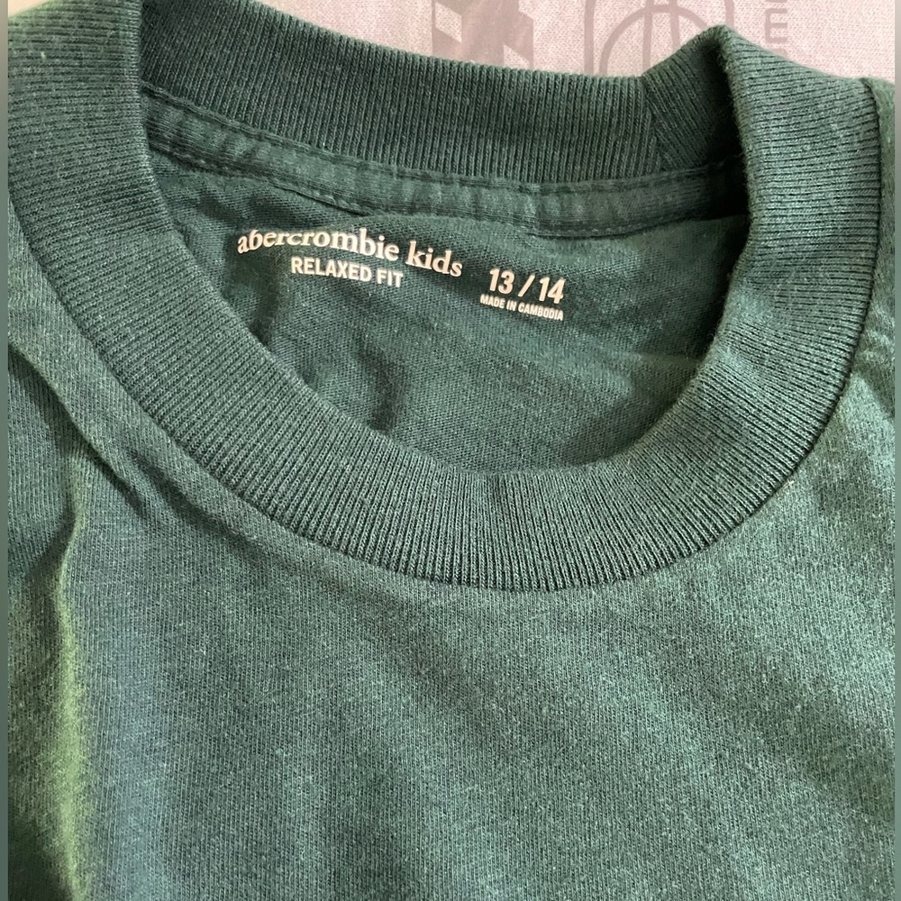 Sz 13/14 boys youth unisex  Abercrombie &Fitch kids long sleeve t-shirt crewneck - Picture 10 of 15
